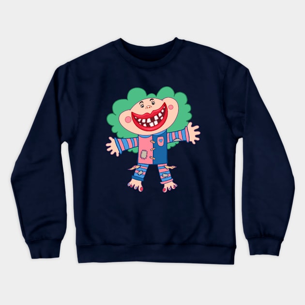 Happy and Broke Girl Crewneck Sweatshirt by Hoda Hefzy 